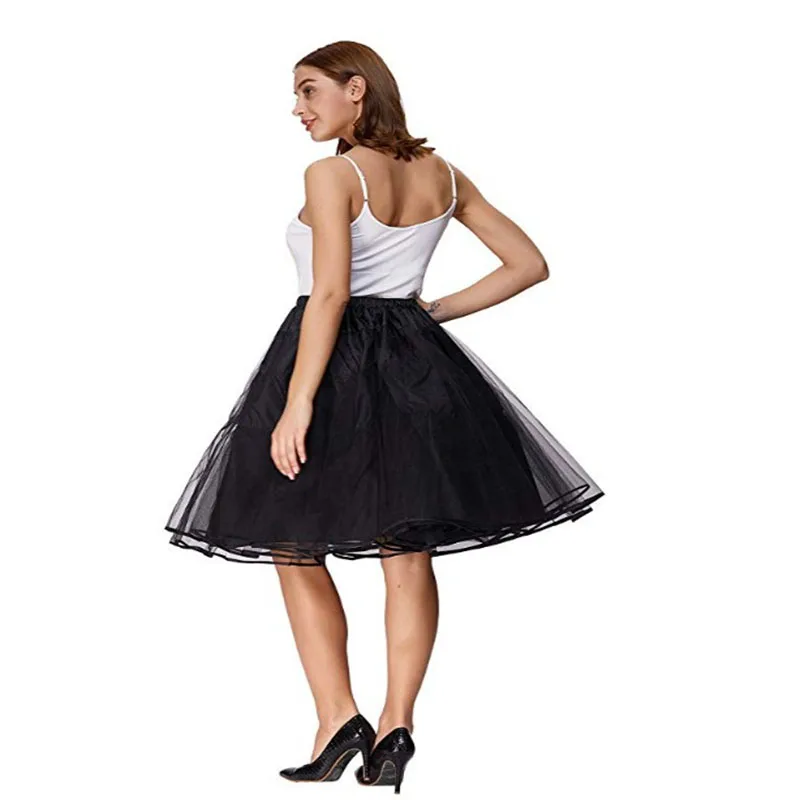 summer elegant lady multi-layer mesh skirt multi-color slim soft casual knee-length tulle skirt petticoat banquet party costume