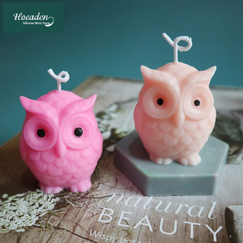 

Owl Silicone Candle Mold DIY Handmade Candle Silicone Molds Plaster Wax Mould Aroma Candle Soap Resin Molds Home Desk Decoration