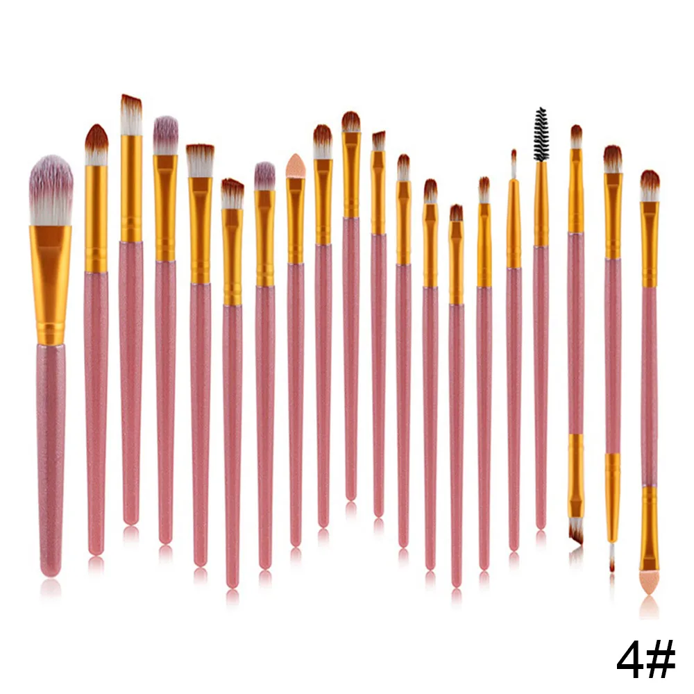 Набор кистей для макияжа 20 шт. тени век пудра подводка глаз ресницы Кисть губ