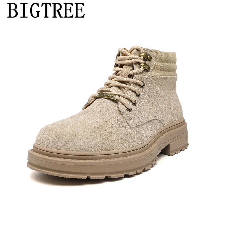 Ботинки Дезерты мужские ботинки из натуральной кожи Зимняя обувь Мужская