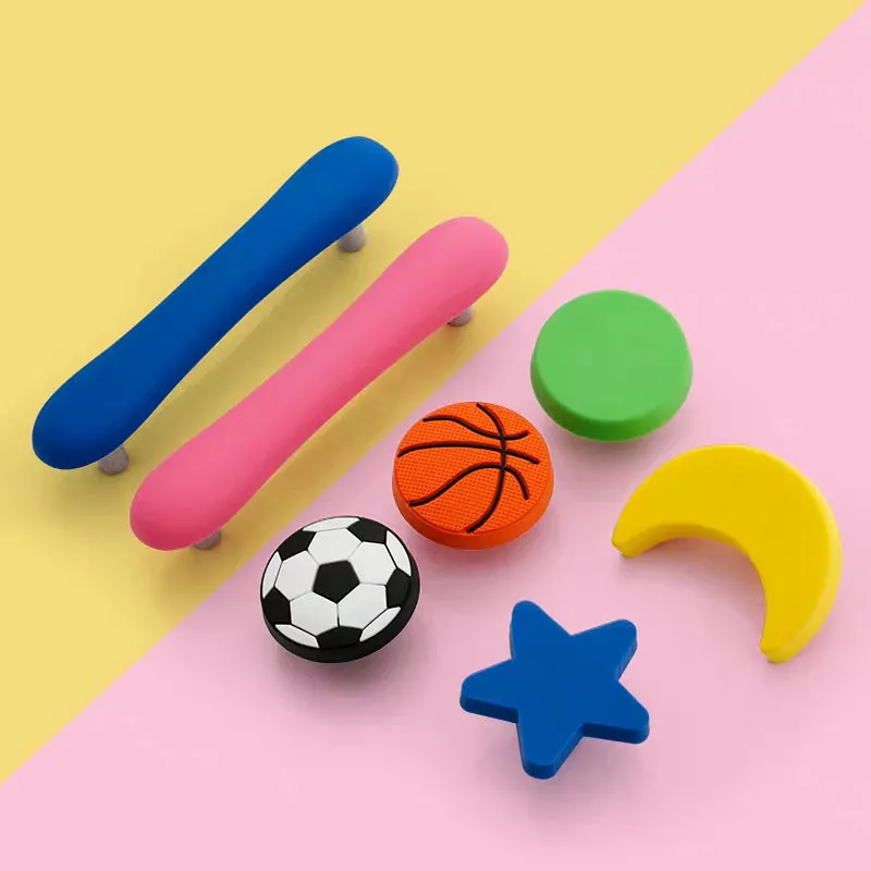 

Children Cabinet Rubber Handles Lovely Flower Star Moon Cloud Kitchen Cabinet Knobs and Pulls Furniture Handles Drawer Pulls