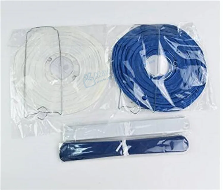 2 комплекта темно синие белые салфетки Pom Poms бумажные Цветочные Висячие фонарики