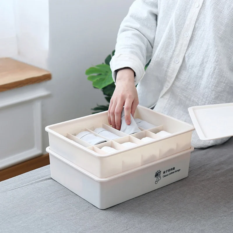 Новый Для женщин носки Коробка для хранения дома нижнее белье Органайзер крышки
