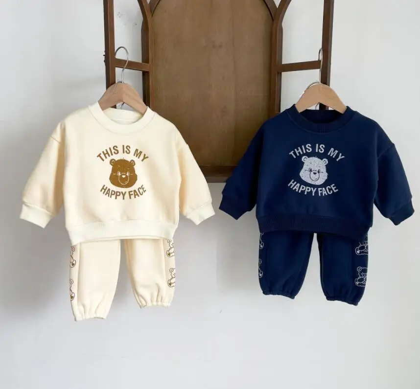 

Retail 2021 New Baby Kids Cute Cartoon Sets, Top + Pants 0-3T