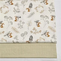 squirrel 100 cotton babychild printed fabricdiy bedding textile fabricsewing quilting fat quarters material