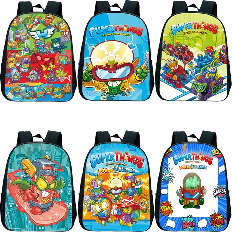 

Cartoon Game Superzings Series 8 Kindergarten Bags Children's Backpack Boys Girls SuperThings School Bag Kids Rucksack Mochila