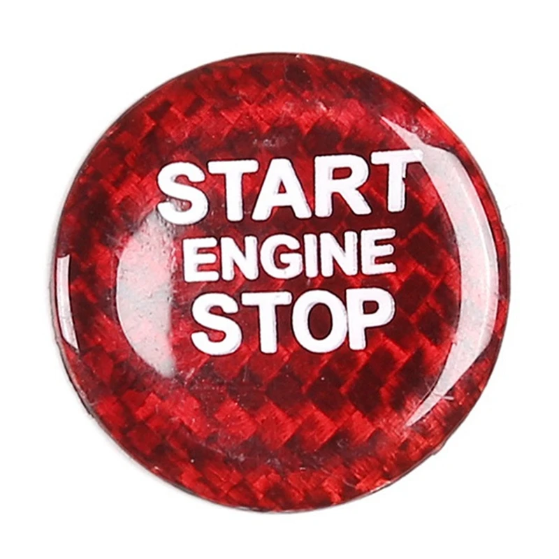 

Carbon Fiber Engine Start/Stop Button Trim Sticker Carbon Fiber Interiors for Toyota Alphard Giulia / Stelvio