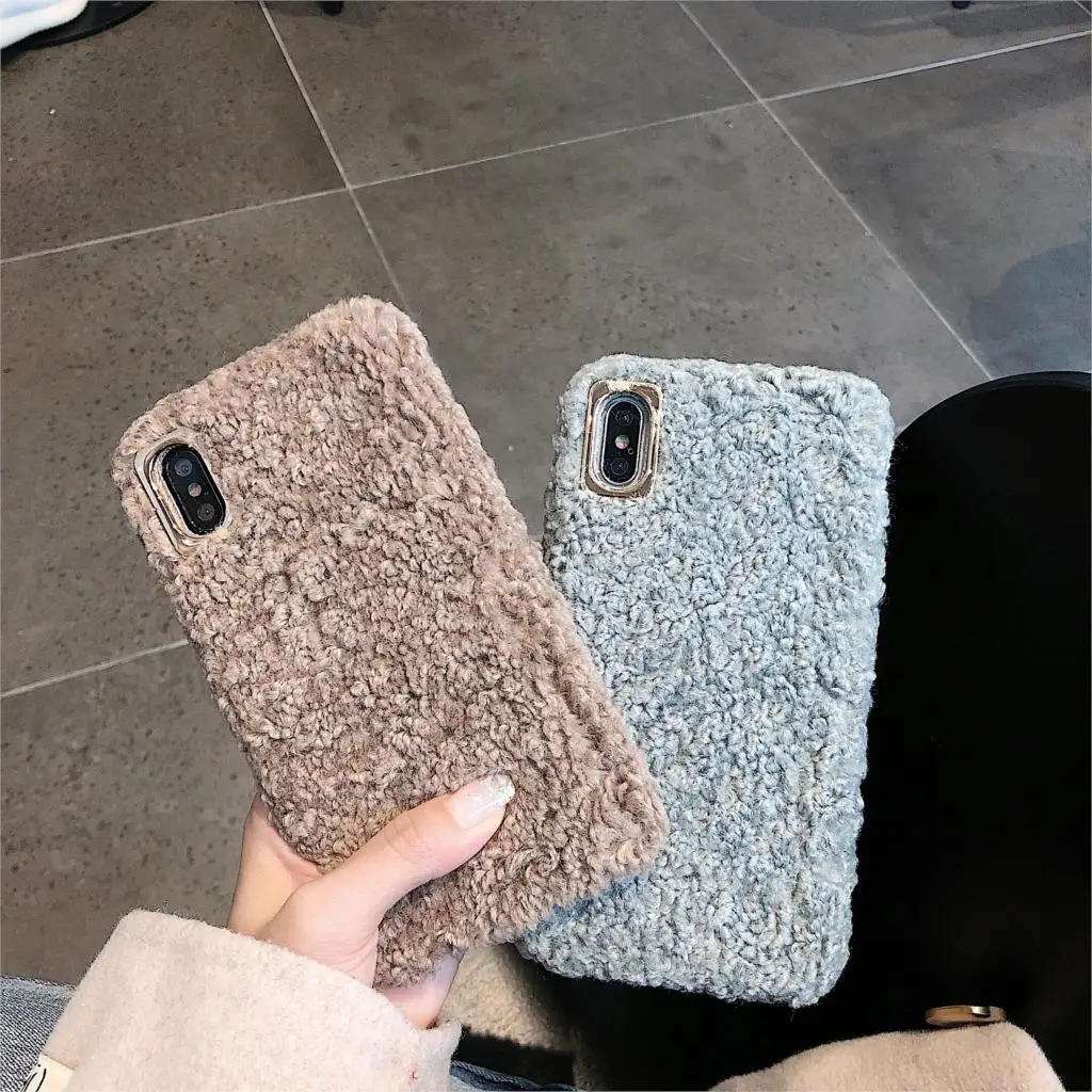 Чехол Из искусственной шерсти для Oneplus 7 Pro чехол 6 6T 5 5T 3 мягкий теплый плюшевый