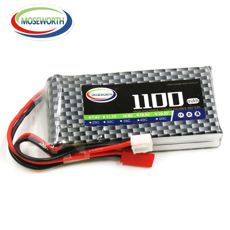 Распродажа акция 2S RC LiPo батарея 7 4 V 1100 1500 2200 3800mAh 30C 40C 60C батареи для самолета