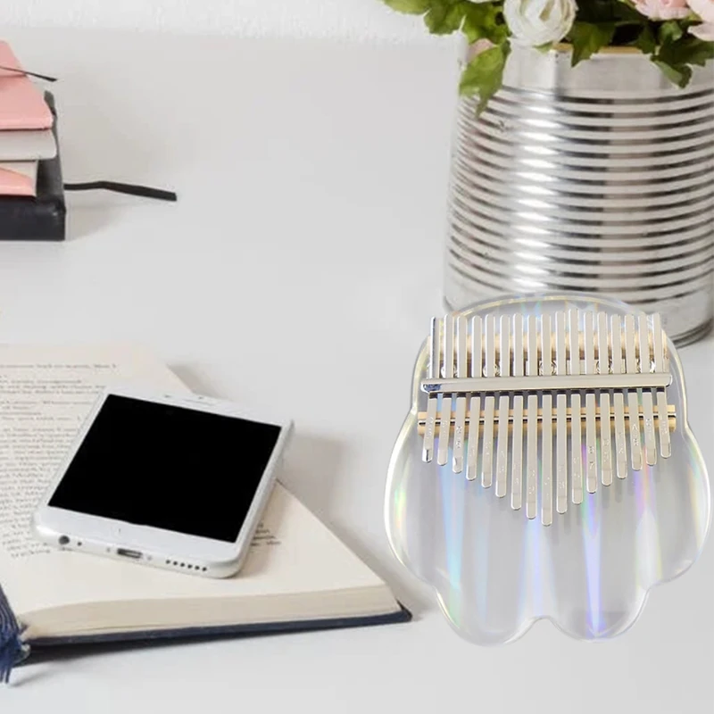 

Cat Claws Kalimba Thumb Piano 17 key,Tuning Hammer and Manual for Beginners,Girls,KidsBirthday Gift (Colorful)