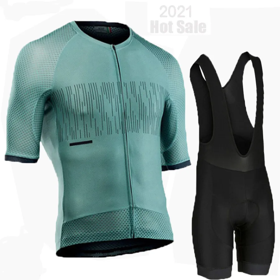 

Summer New Men's Short Sleeve Cycling Jersey Breathable UV Protection With Shorts Bib Suit Quick-drying Sportswear Ropa Ciclismo