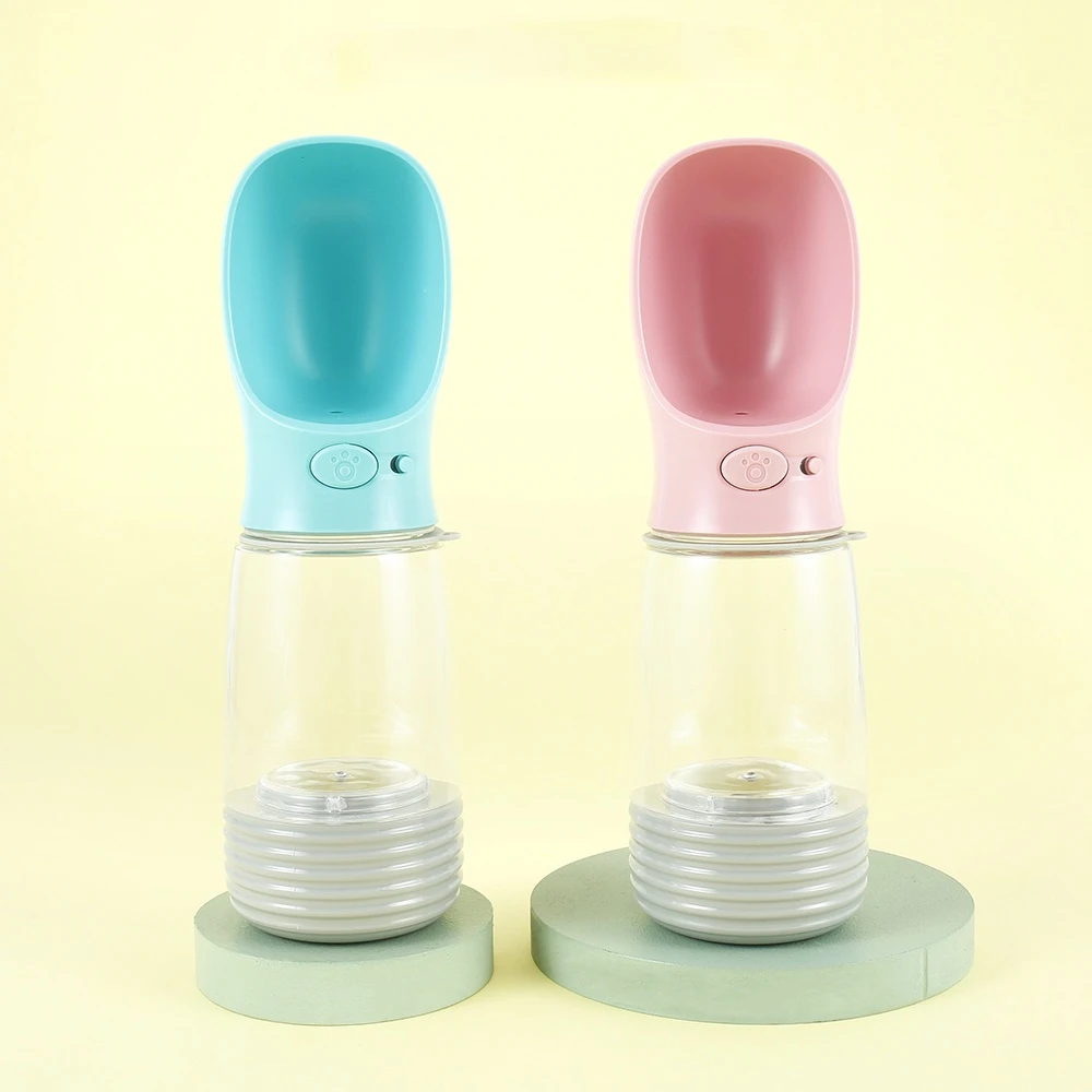 

380ml Pet Dog Water Bottle ABS Drinking Bowl Cat Dogs Feeding Water Dispenser Food Feeder Pets Portable Outdoor Bottles