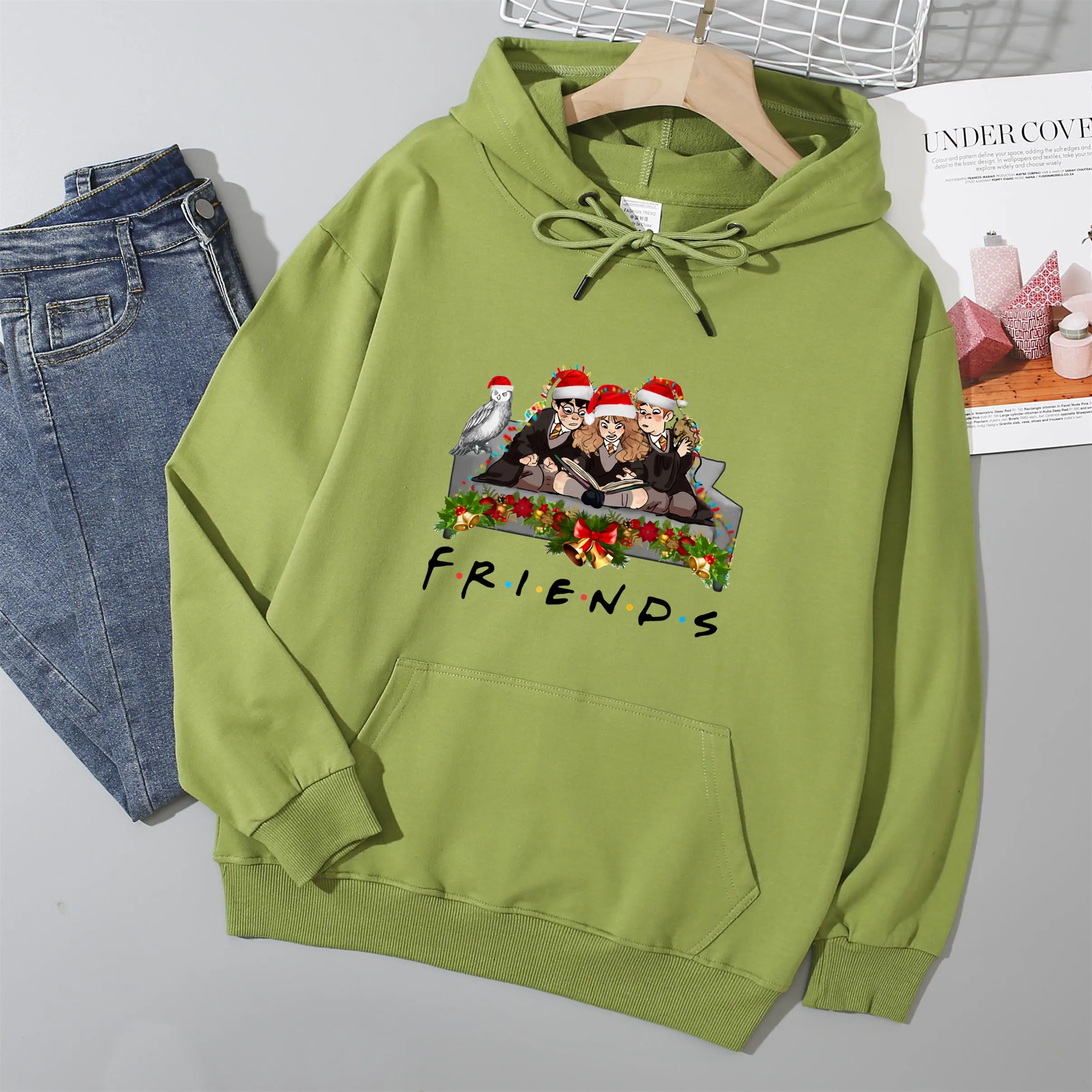 

2021 Leisure Trend Friends Autumn Unisex Top Hoodie Mens Fashion Wool Clothing Sweatshirt Pullover Asian Size