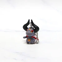 japanese animation cartoon bull penguin elf toy q version action figure ornament toys bag pendant phone charms
