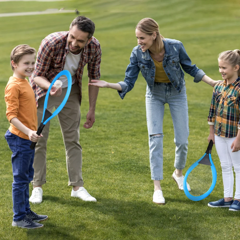 1 Set Badminton Tennis Rackets Kit Elastic Mesh Racquets for Kids Outdoors Play | Спорт и развлечения