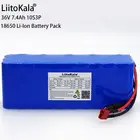 Умное устройство для зарядки никель-металлогидридных аккумуляторов от компании LiitoKala: 36V 7.8Ah 10S3P 18650 Перезаряжаемые аккумуляторной батареи, изменение велосипеды, электрических транспортных средств, е-байка 36В защиты печатной платы