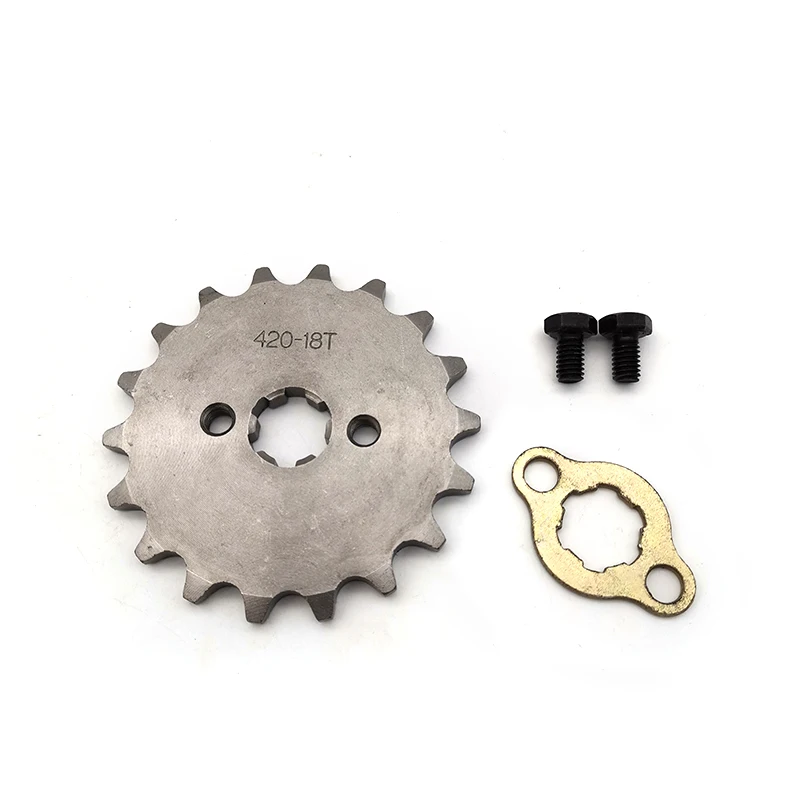 

420 18T Front Engine Sprocket For 125 140 150 160cc Lifan Loncin Dirt Bike