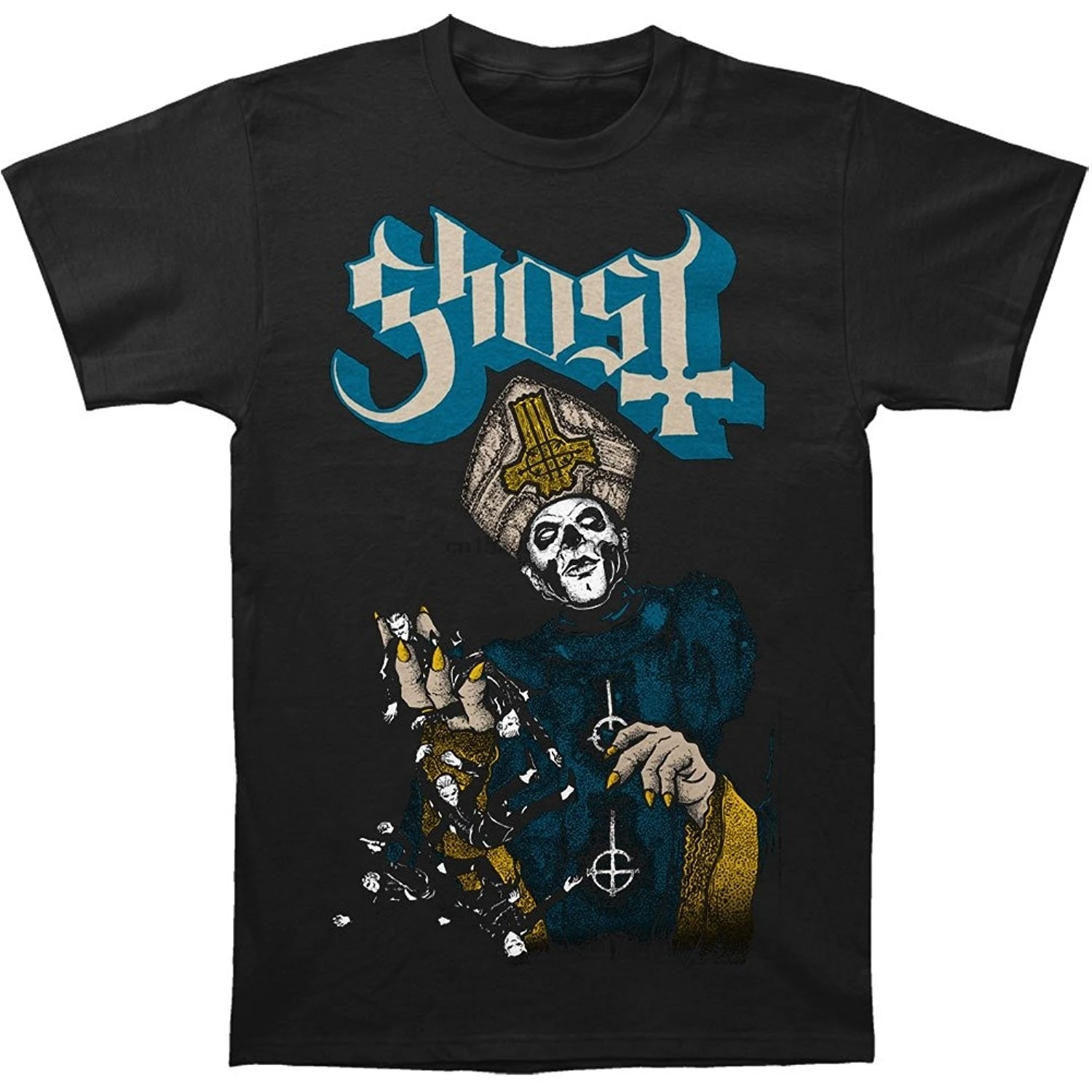 Мужская рубашка с коротким рукавом foshion shirt Ghost B.C. футболка Popo Of The World On Fire|Мужские