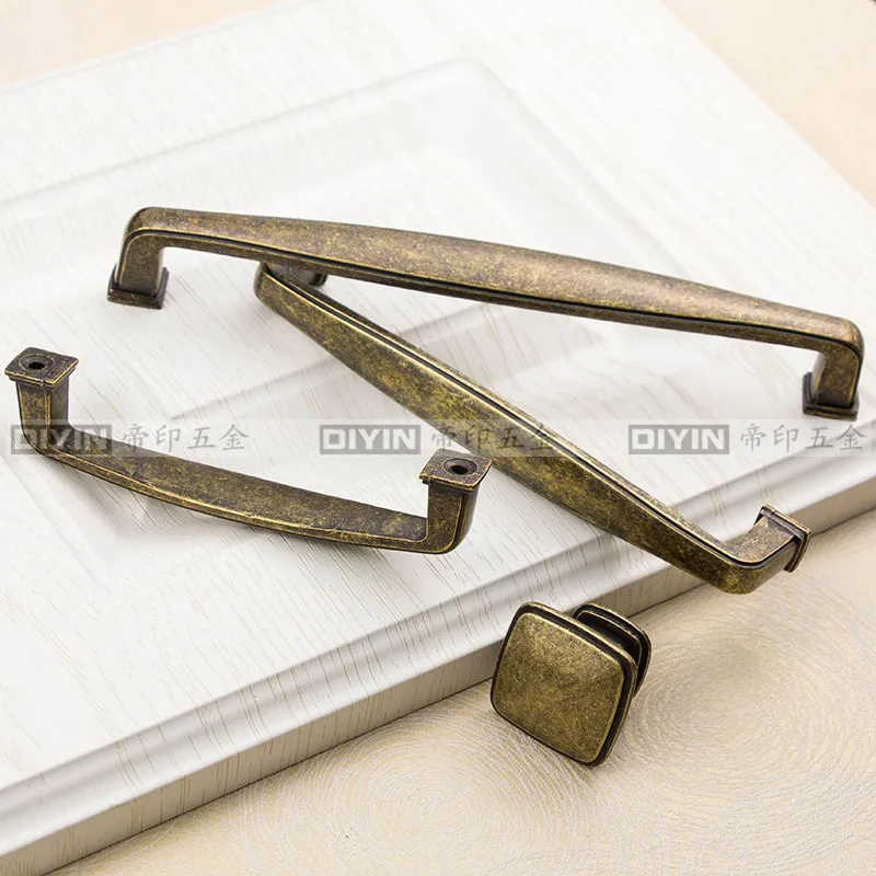 Простая бронзовая дверная ручка в старинном стиле металлическая фурнитура для