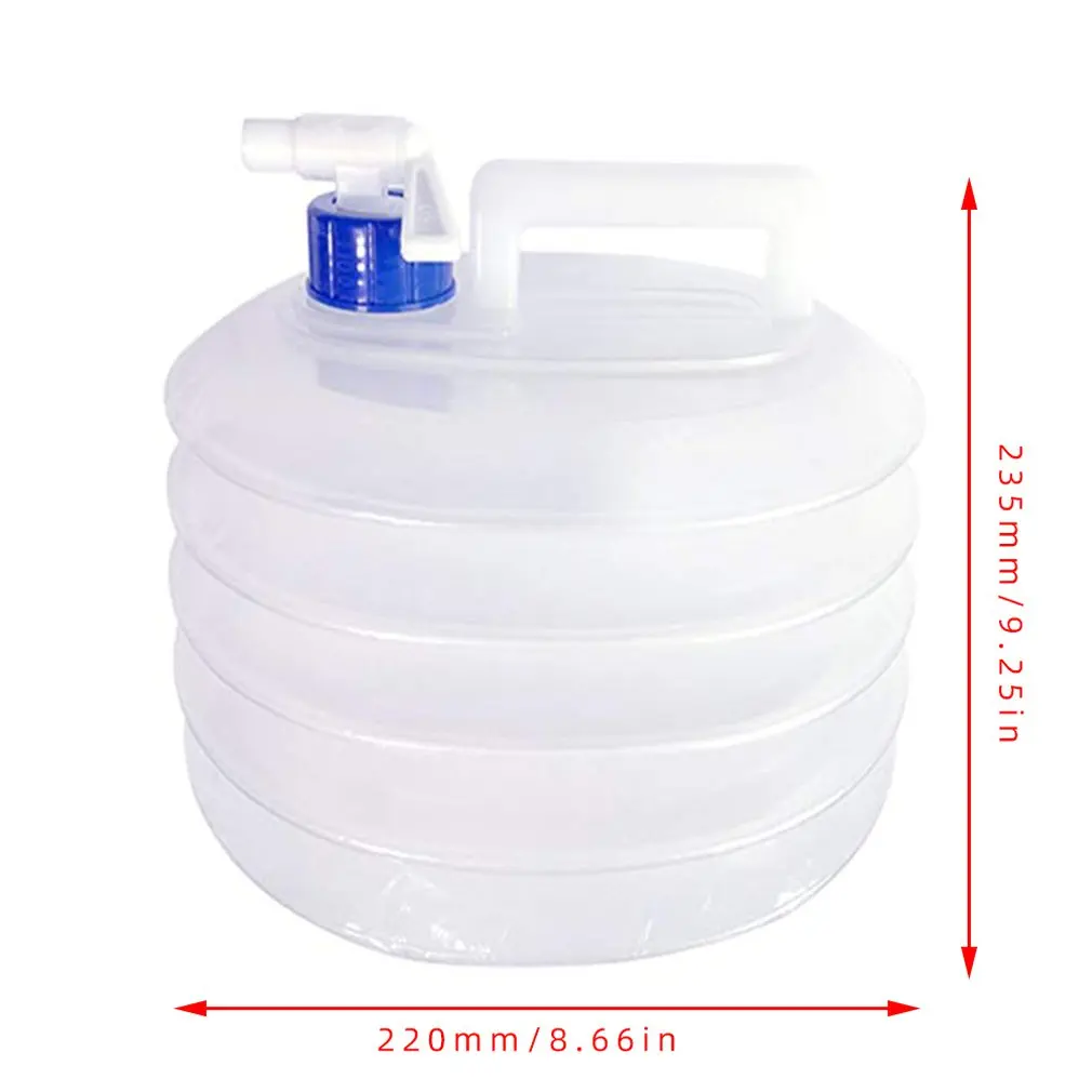 

On sale Car Folding Bucket Water Bag Transparent Outdoor 3L 5L 8L 10L 15L Drinking Water Tank Car Universal 3L5L8L10L15L PE