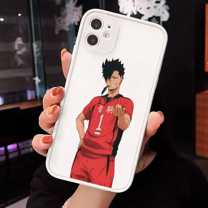 

Kuroo Tetsurou Haikyuu anime Phone Cases matte transparent For iphone 7 8 11 12 plus mini x xs xr pro max cover