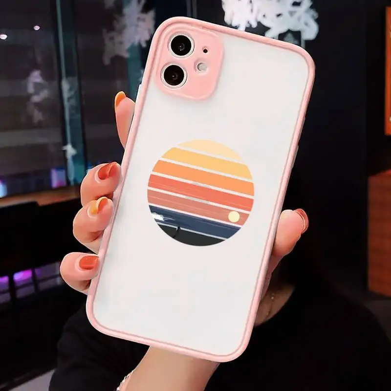 

Sea wave surf summer surfing ocean Phone Case Pink matte transparent For iPhone 7 8 x xs xr 11 12 pro plus max mini Clear Funda
