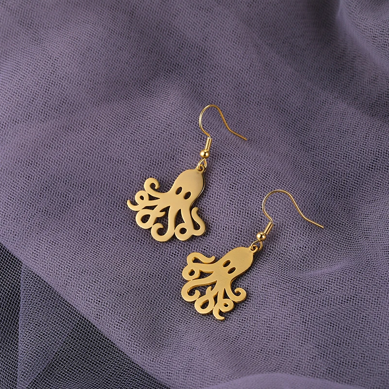 

DAIHE 2020 New Popular Earings Cute Animal Women's Earrings Little Octopus Earings Fashion Jewelry Holiday Gift Holiday Gift