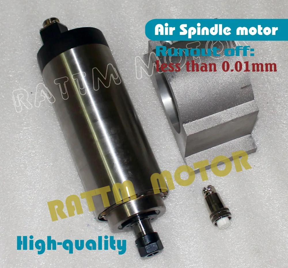 

0.8KW/800w Quanlity Air cooled spindle runout-off 0.01mm ER11 220V 24000rpm,4 Ceramic bearing & 65mm spindle for CNC router