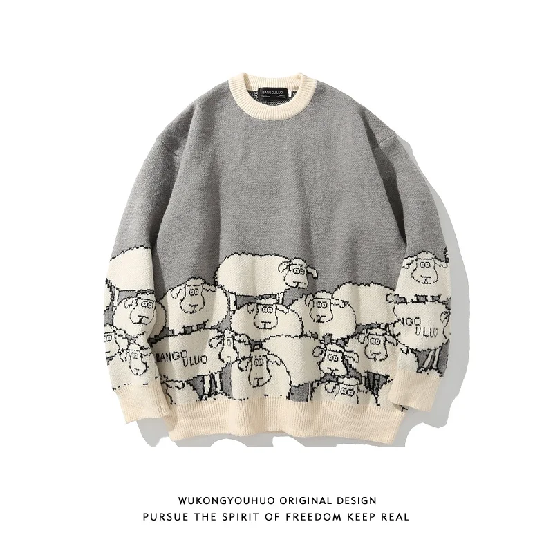 

2020 Fashion Korean Striped Men Sweaters Casual Winter Sweater Men Hip Hop Knit Pullover Men Big Sizes Mens Sweater top