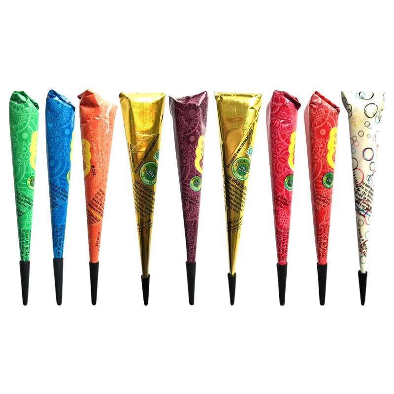 2 шт. черные красные коричневые чернила паста для татуировки хной индийские