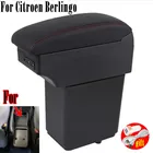 Для Citroen Berlingo подлокотники модифицированные детали для Peugeot партнер tepee ящик для хранения в подлокотнике автомобиля автомобильные аксессуары для зарядки с USB