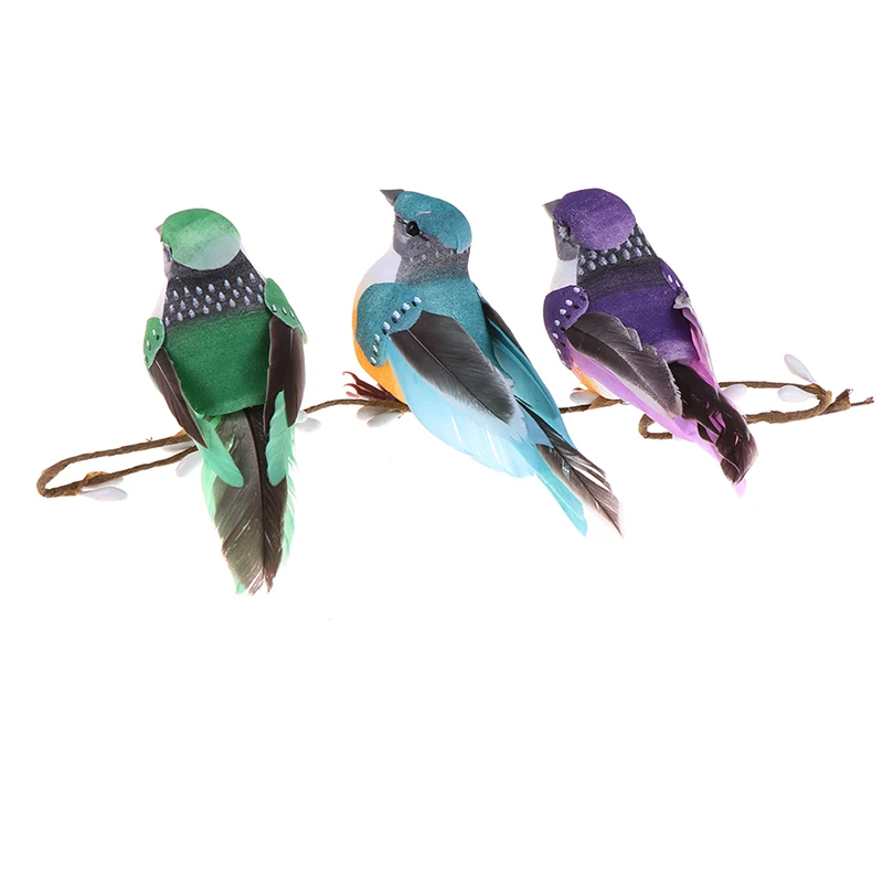 

Realistic Feathered Birds Artificial Craft Birds For Garden Parties Lawn Decor Home Car Ornament