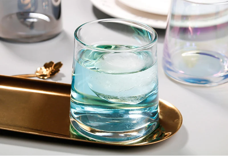 Комплект из 2 предметов 250 мл модные разноцветное дом утренняя стеклянные стаканы