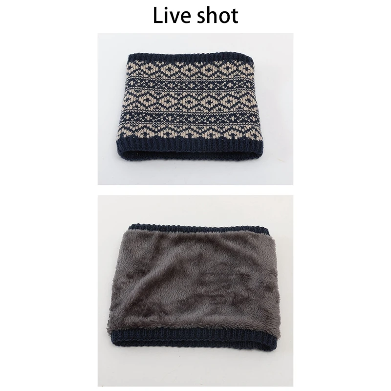 

New Winter Bib Wool Plus Velvet to Keep Warm, Leisure Collar Single Loop Hedging, Outdoor Travel Cross-Border