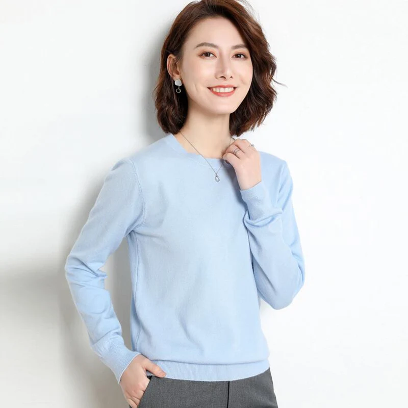 TIGENA 2019 Autumn WInter Pullover Sweater Women Korean Long Sleeve Female Knitted Tops Jumper Ladies Green Blue Yellow | Женская одежда