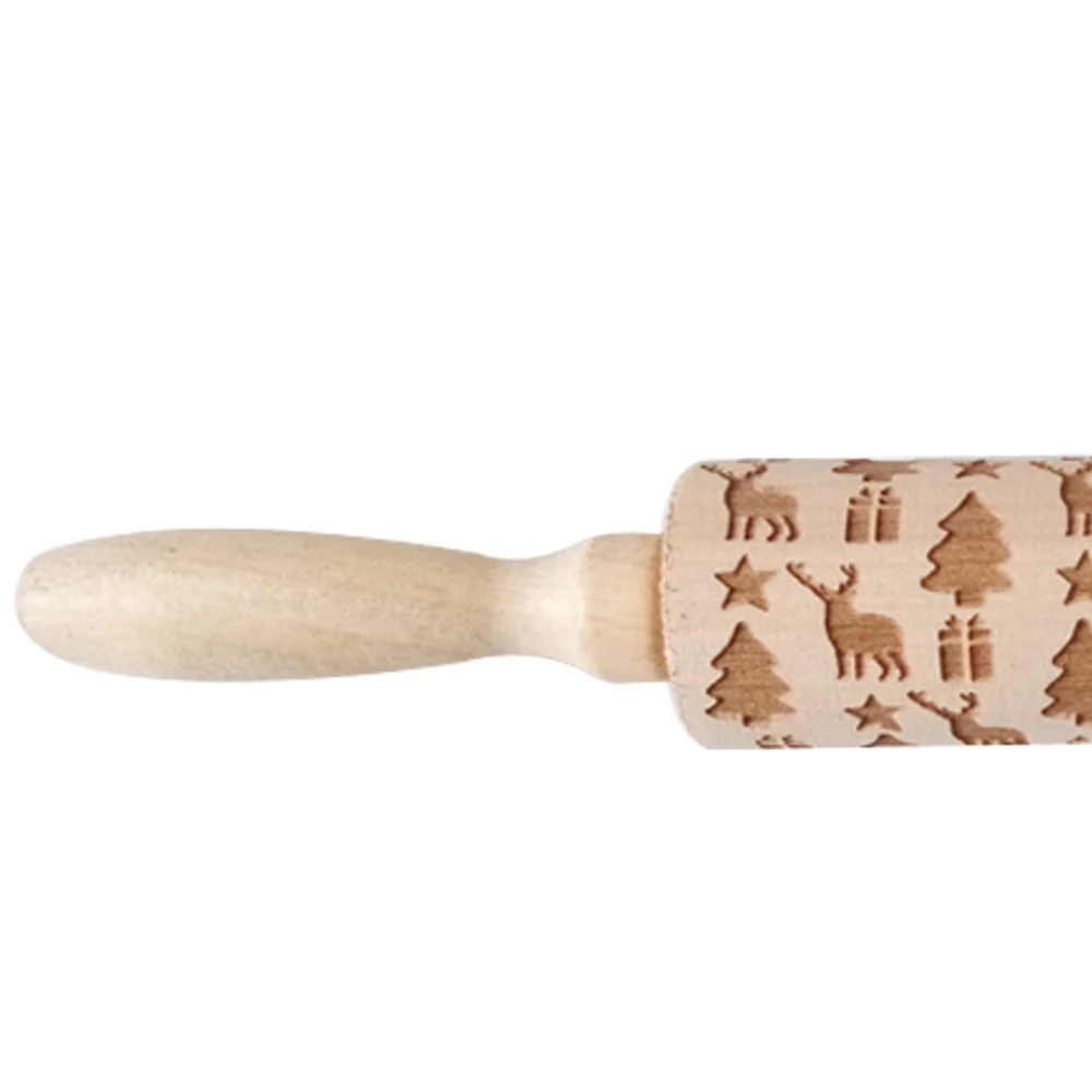 Ролик для выпечки печенья выгравированный ролик выгравировки теста на Рождество