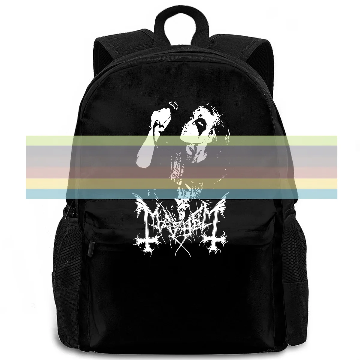 

MAYHEM Dead Norwegian Black Metal Morbid Euronymous Beherit Darkthrone nage Natural Printed women men backpack laptop