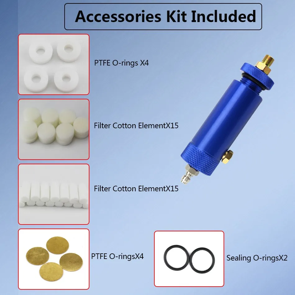 Ручной насос для пейнтбола ручной воздушный фильтр сепаратор воды и масла 40 МПа