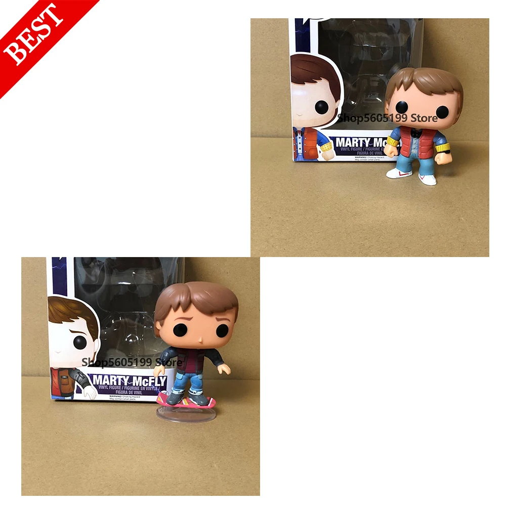 Новый Назад в будущее 2 Марти Макфлай с коробкой фигурка поп игрушки Коллекционная модель для детей|Игровые