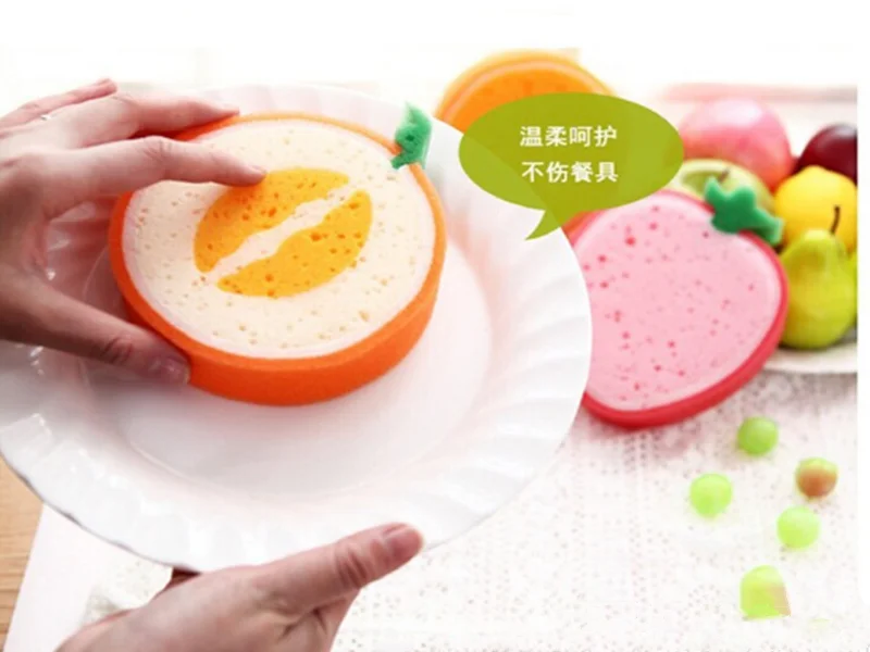 Бытовая кухонная губка для фруктов эффективные салфетки мытья посуды|Губки и