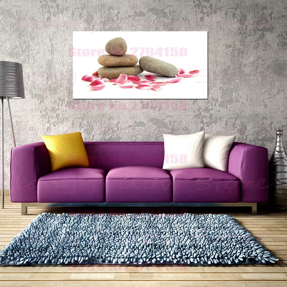 Натюрморт из плотной ткани с принтом булыжника и розовыми цветами современные