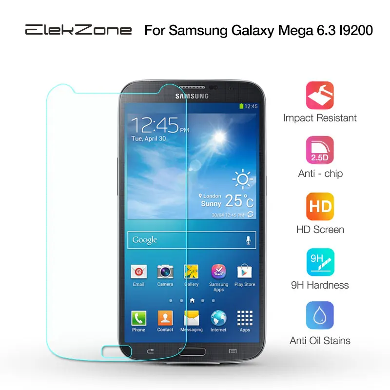 Закаленное стекло для экрана телефона с нанопокрытием samsung Galaxy Mega 6 3 I9200 Защитная