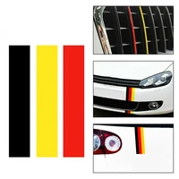 germany flag car sticker blackredyellow 3 stripes bumper grid rear view mirror reflective decal weatherproof car accessories