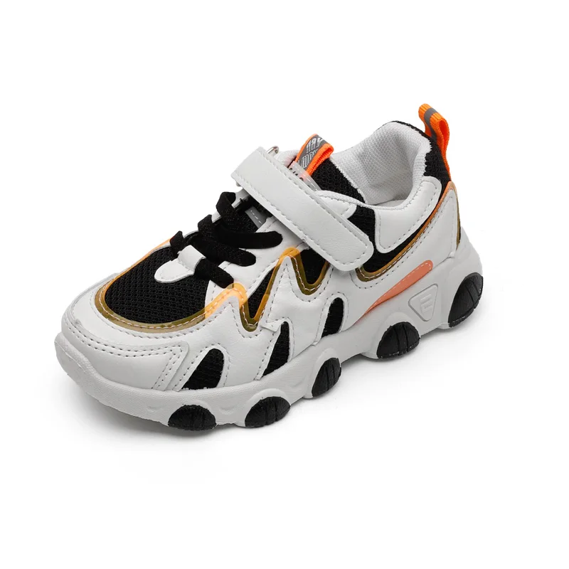 

Children's Sports Shoes 2021 Spring and Autumn New Children's Mesh Running Shoes Hit Color Girls Old Shoes Kids Breather Shoes