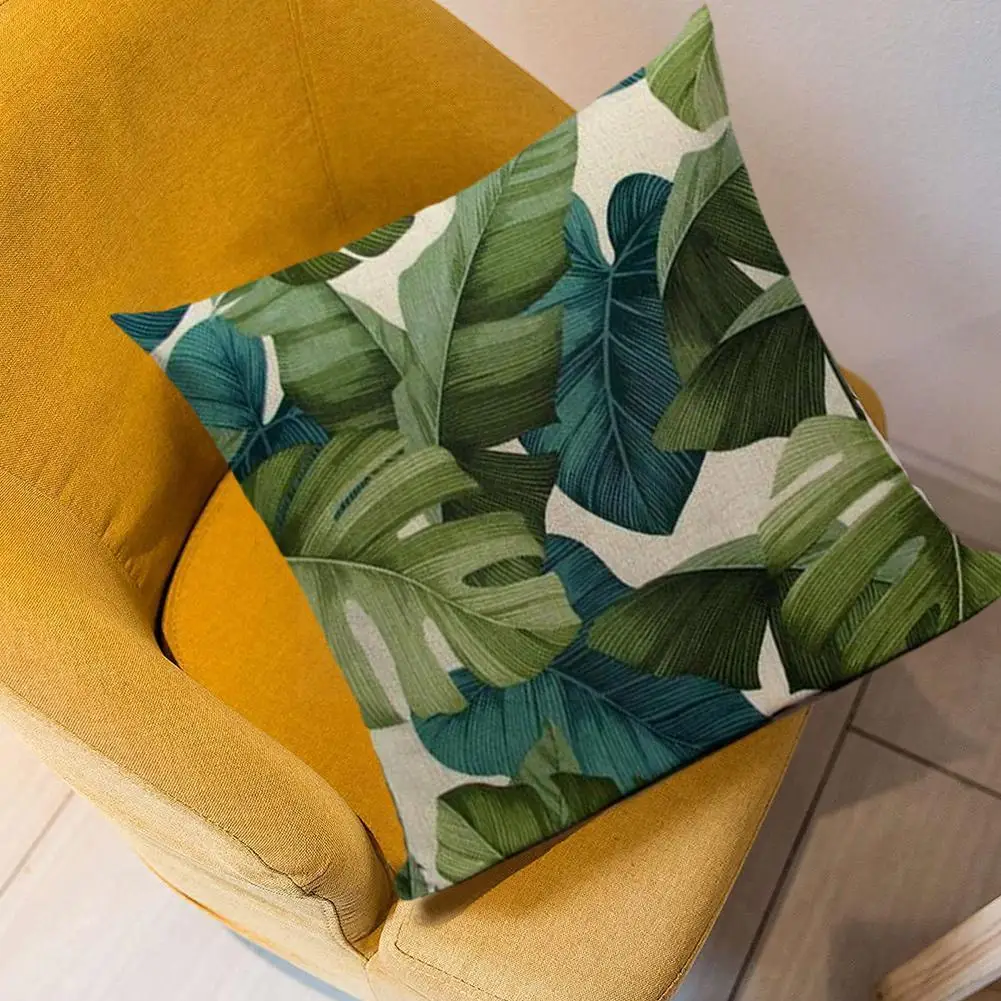 

45*45cm Decorative Pillow Case Green Throw Pillowcase Nordic Sofa Cushion Cover Home Decor N4 Style Farmhouse Scandinavian K6W1