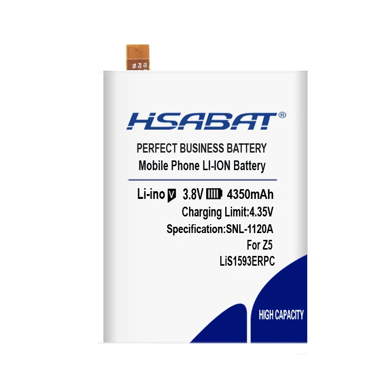 Hsabat 4350 мА/ч, LIS1593ERPC Батарея для sony Xperia Z5 E6603 E6653 E6633 E6683 E6883