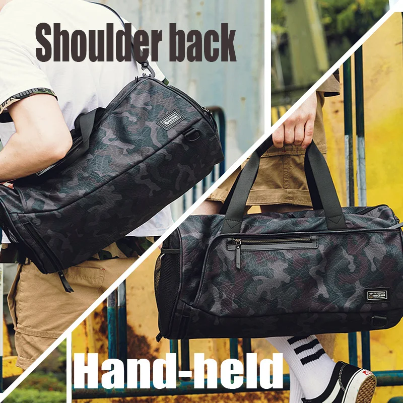 

ARCTIC HUNTER Duffle Bag for Men Sports Gym Bags Waterproof Male Fitness Handbag with Shoe Bags Travel Multifunction Hand Pouch