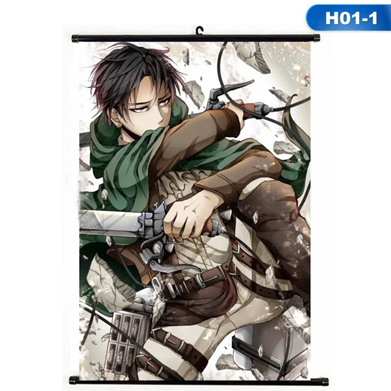Домашний декор атака на Титанов Shingeki no Kyojin Косплей стены прокрутки