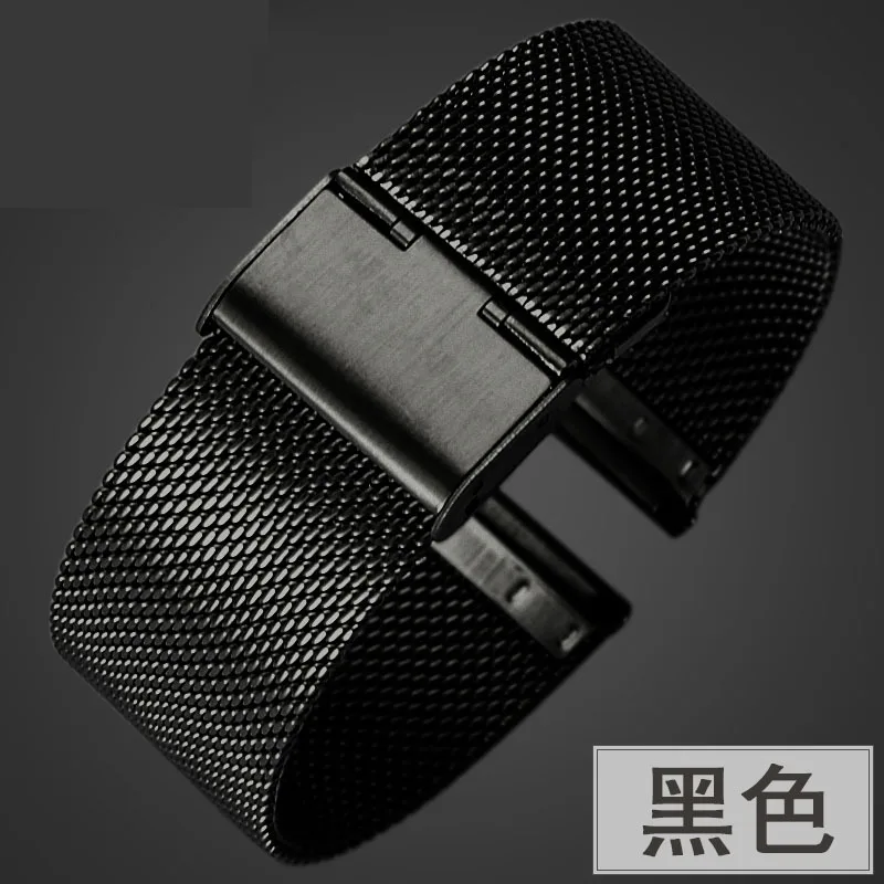 Браслет из нержавеющей стали для часов металлический Спортивный сетчатый