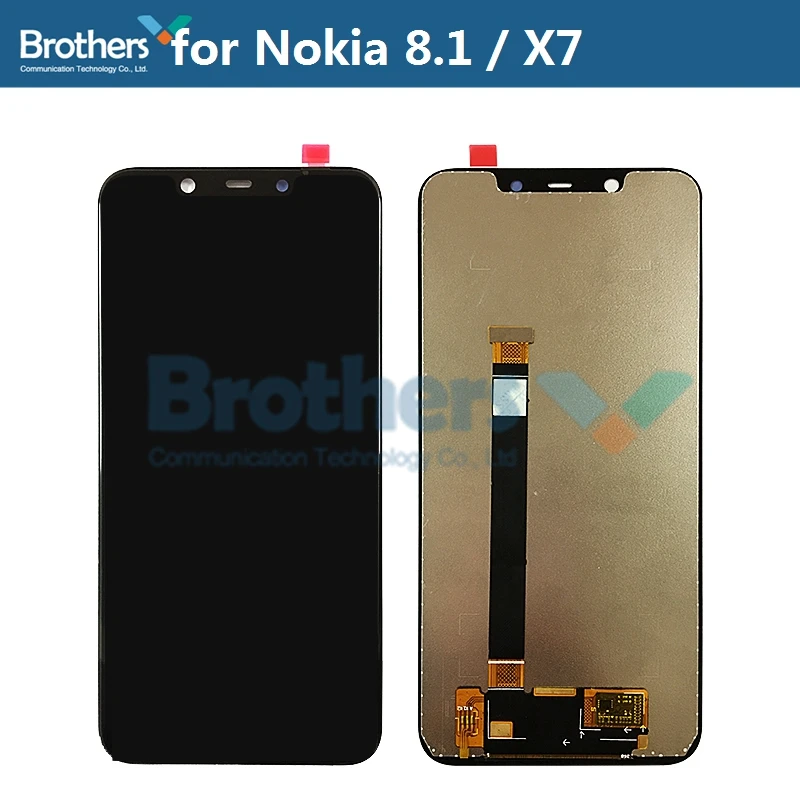 lcd screen for nokia 8 1 x7 lcd display for nokia x7 8 1 lcd assembly touch screen digitizer phone replacement part tested work free global shipping
